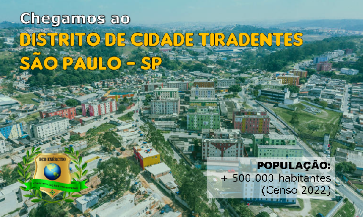 Chegamos ao Distrito Cidade Tiradentes - São Paulo - SP