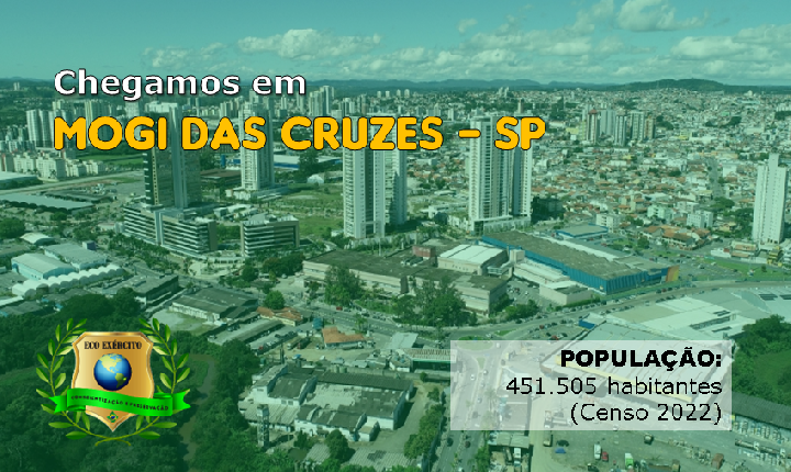 Chegamos em Mogi das Cruzes - SP