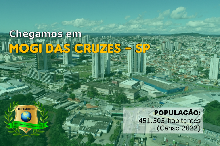 Chegamos em Mogi das Cruzes - SP