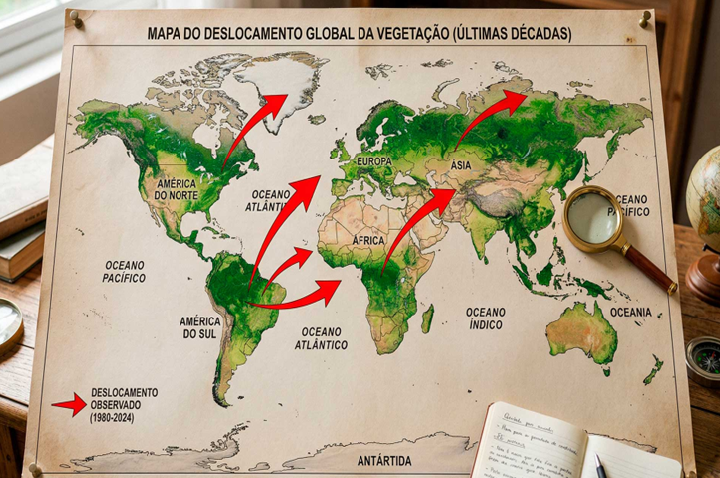 O “Polo verde” da Terra está avançando para o nordeste há décadas e acelera desde 2010