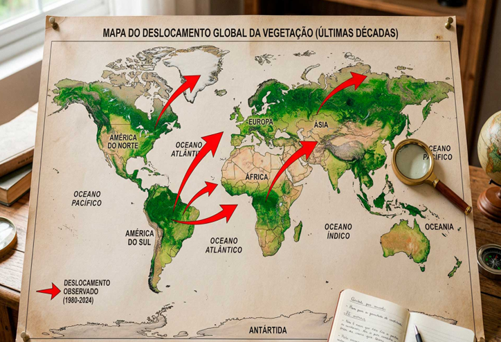 O “Polo verde” da Terra está avançando para o nordeste há décadas e acelera desde 2010
